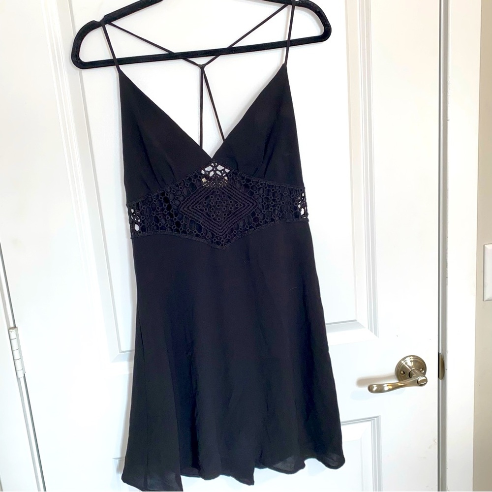 Lulus black cut out mini dress